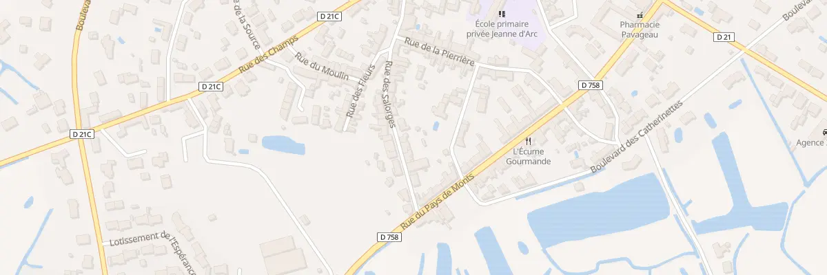 Plan du 11 Rue des Salorges à Bouin