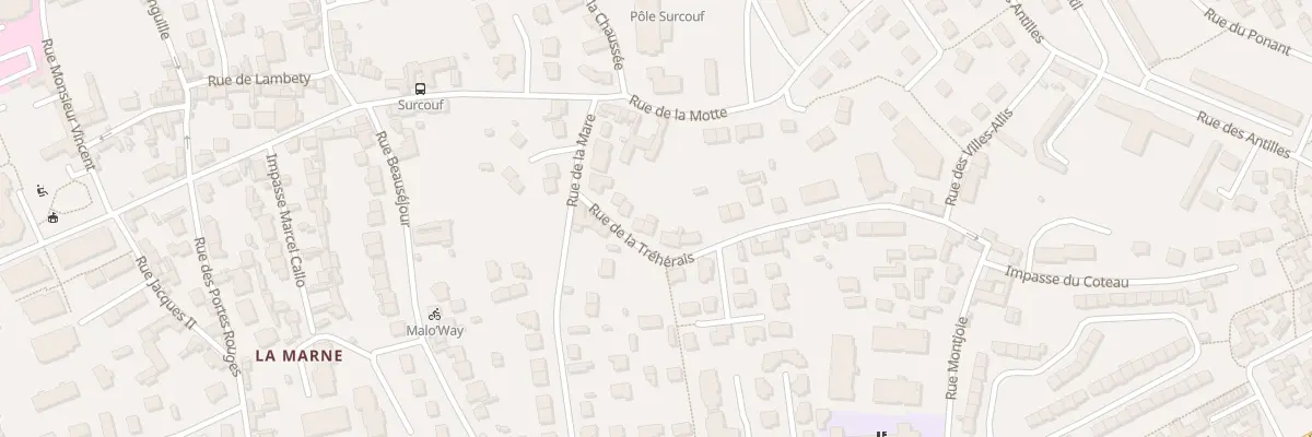 Plan du 9 Rue de la Tréhérais à Saint-Malo