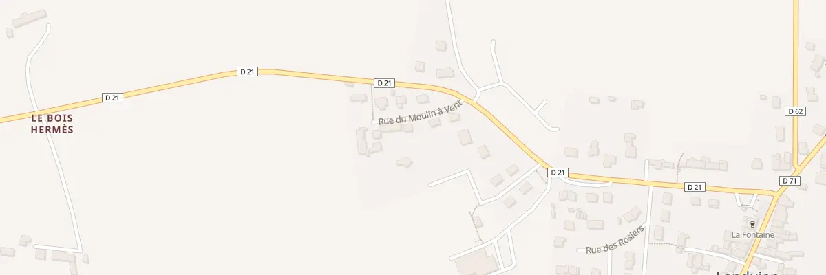 Plan du 5 Rue du Moulin à Vent à Landujan