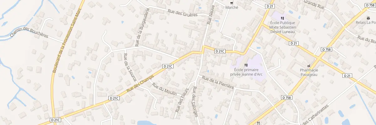 Plan du 7 Rue des Champs à Bouin