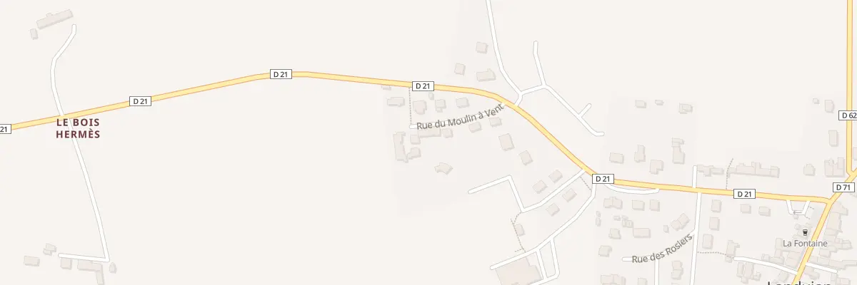 Plan du 11 Rue du Moulin à Vent à Landujan