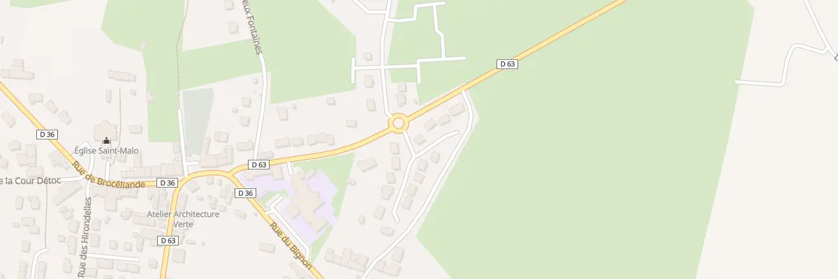 Plan du 2 Rue de la Gallésie à Treffendel