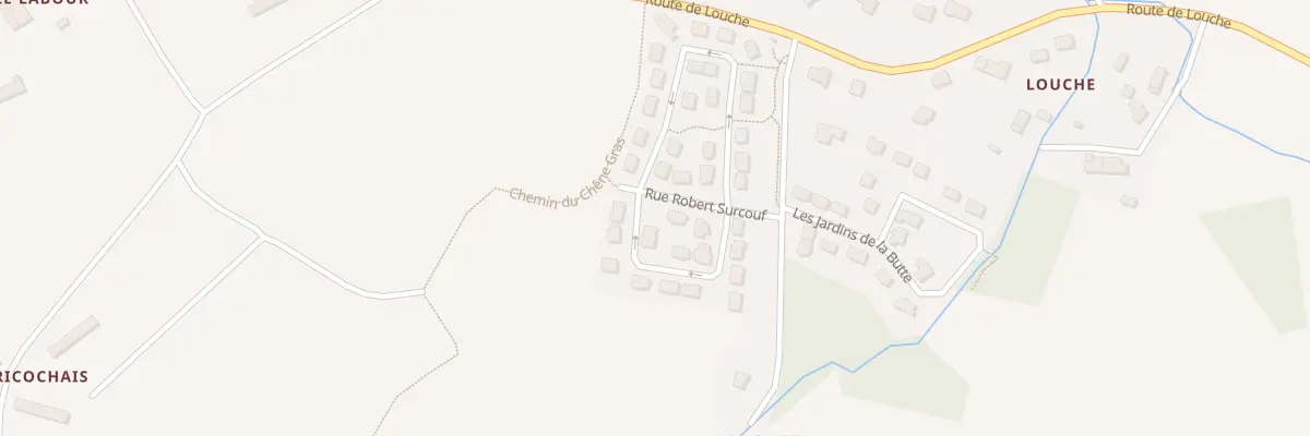 Plan du 3 Rue Robert Surcouf à La Chapelle du Lou du Lac