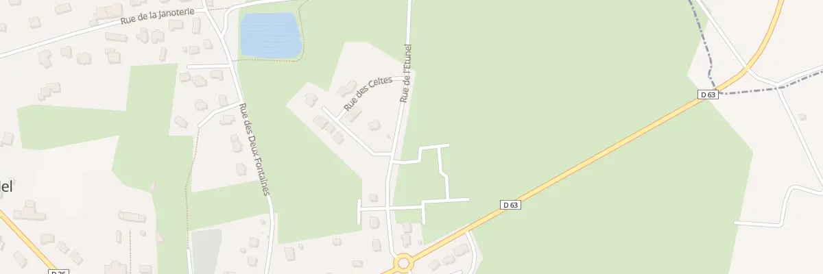 Plan du 1 Rue des Chevreuils à Treffendel