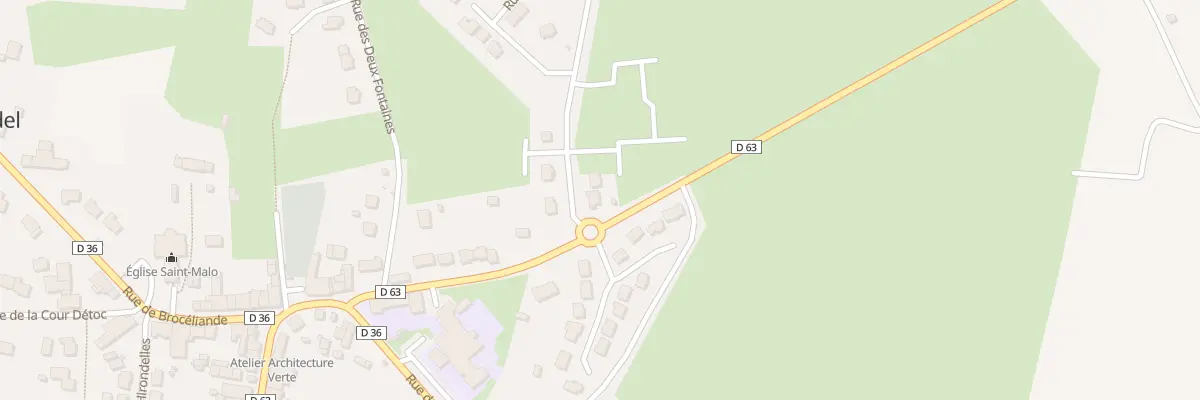 Plan du 2 Rue de l’Etunel à Treffendel