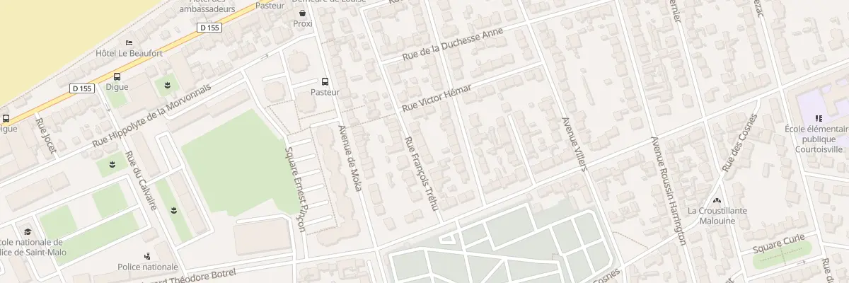 Plan du 19 Rue François Tréhu à Saint-Malo