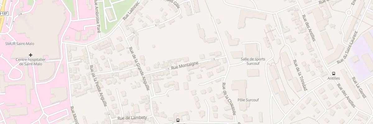 Plan du 19 Rue Montaigne à Saint-Malo