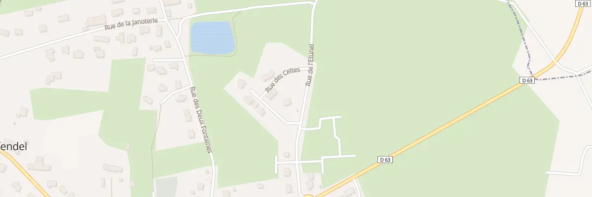 Plan du 2 Rue des Celtes à Treffendel