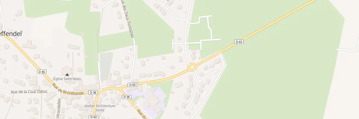 Plan du 1 Rue de l’Etunel à Treffendel