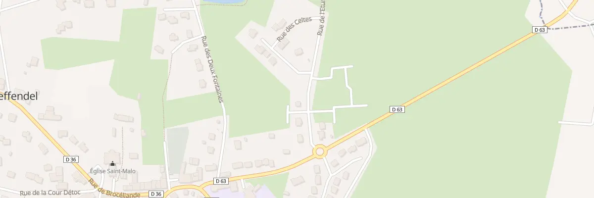 Plan du 9 Rue de l’Etunel à Treffendel