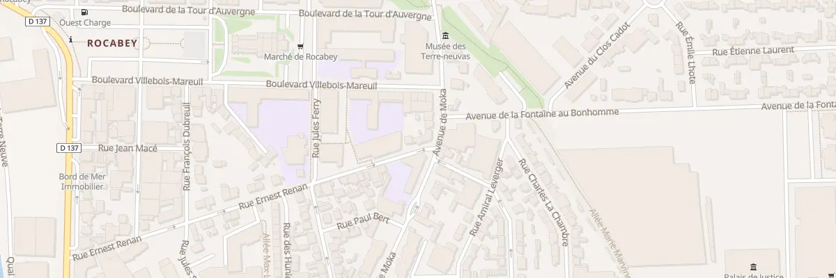 Plan du 45 Rue Ernest Renan à Saint-Malo