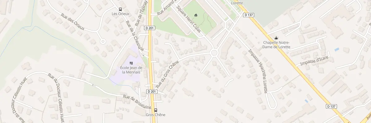 Plan du 7 Rue du Gros Chêne à Saint-Malo