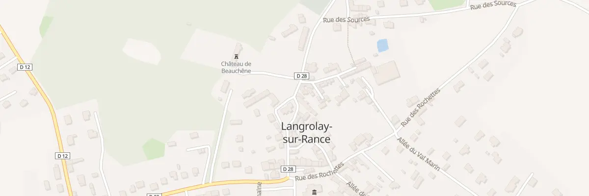Plan du 20 Rue de Beauchêne à Langrolay-sur-Rance