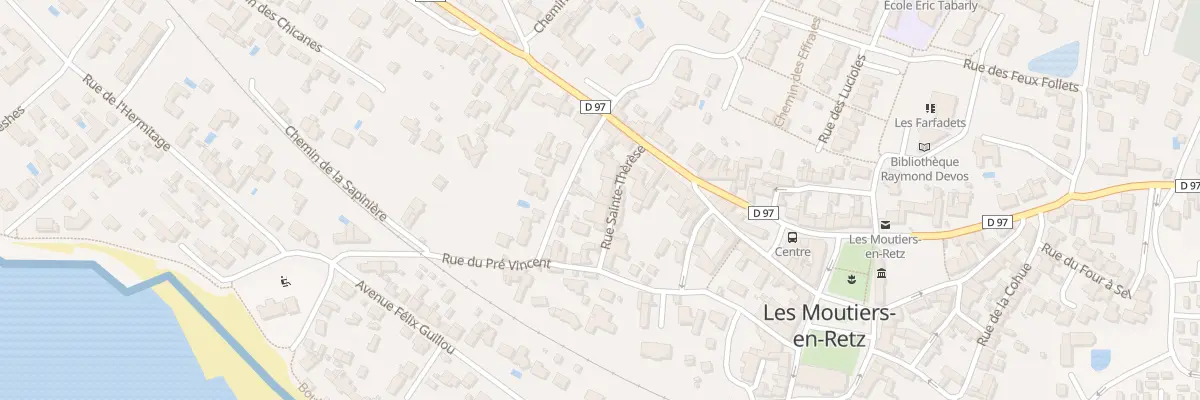 Plan du 8 Rue Sainte Thèrèse aux Moutiers-en-Retz
