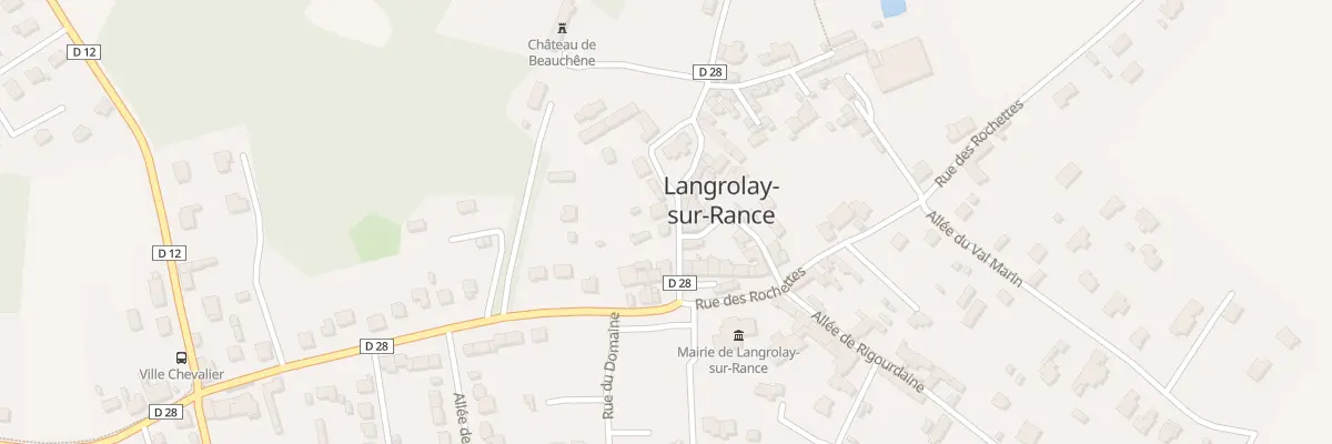 Plan du 8 Rue de Beauchêne à Langrolay-sur-Rance