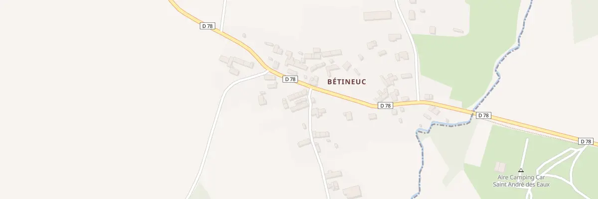 Plan du 25 Bétineuc à Évran
