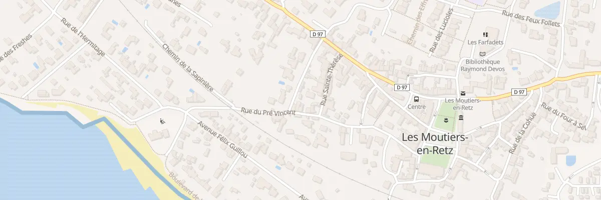 Plan du 16 Rue du Pré Vincent aux Moutiers-en-Retz