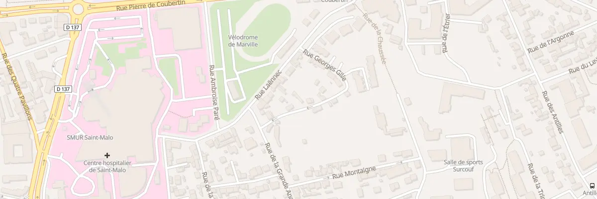 Plan du 22 Rue Georges Gille à Saint-Malo