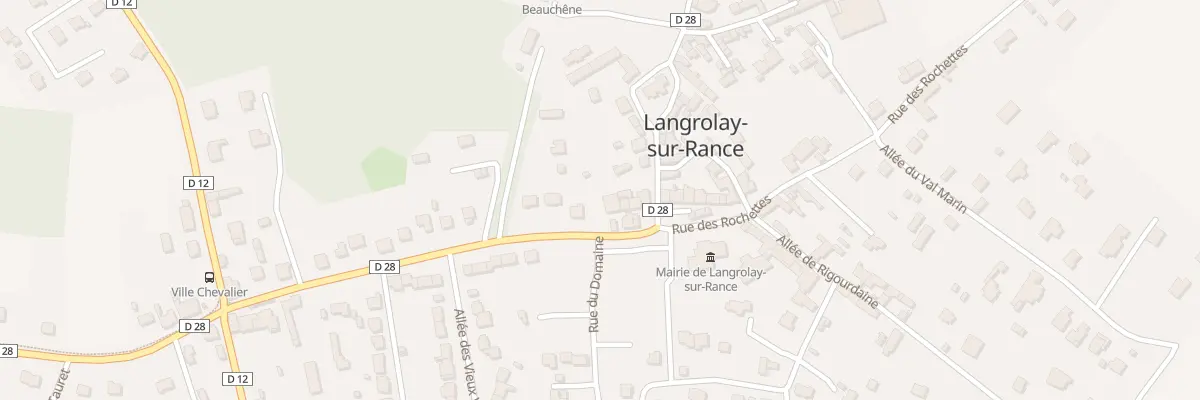 Plan du 1 Rue de Beauchêne à Langrolay-sur-Rance