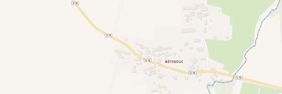Plan du 38 Bétineuc à Évran