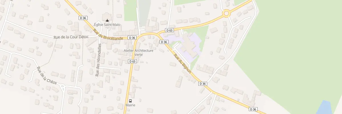 Plan du 10 Rue du Bignon à Treffendel