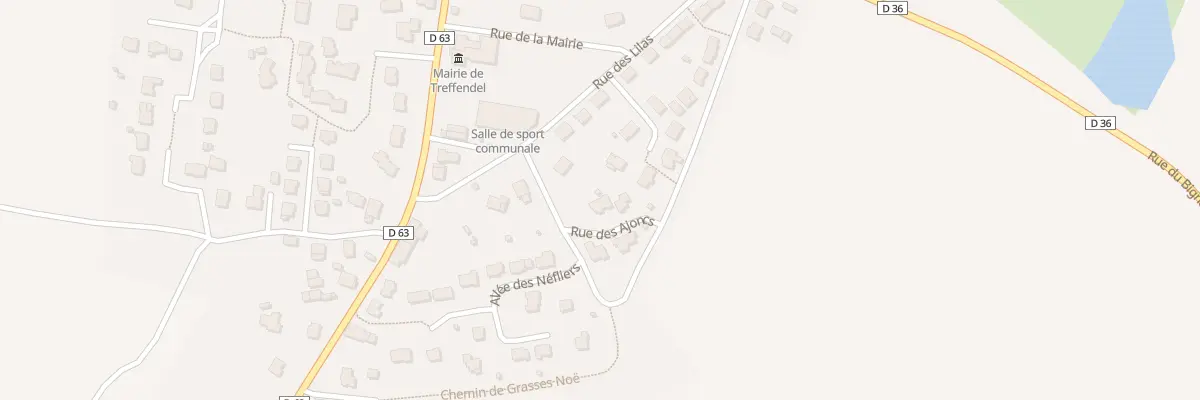 Plan du 1 Rue des Ajoncs à Treffendel