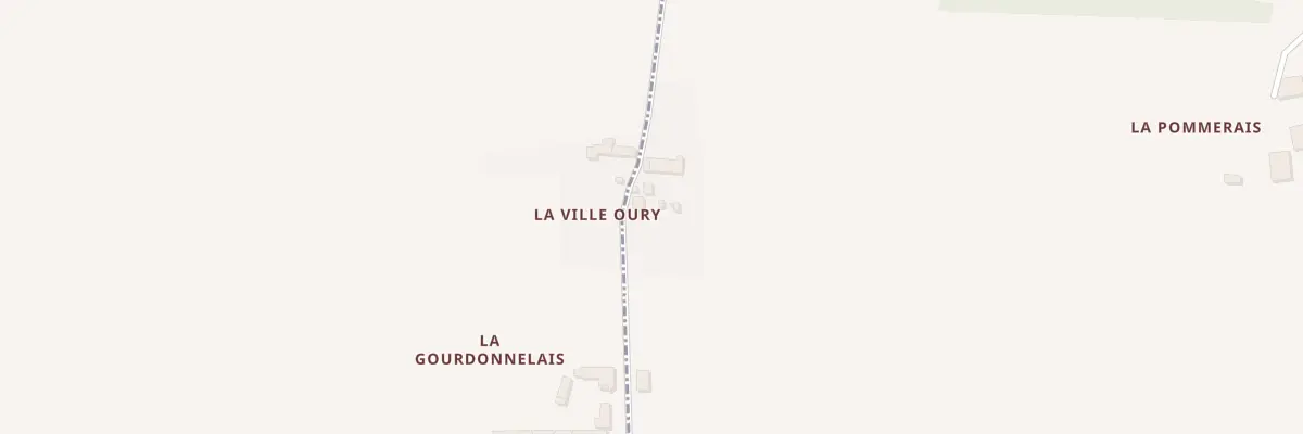Plan du 3 La Ville Oury à La Chapelle du Lou du Lac