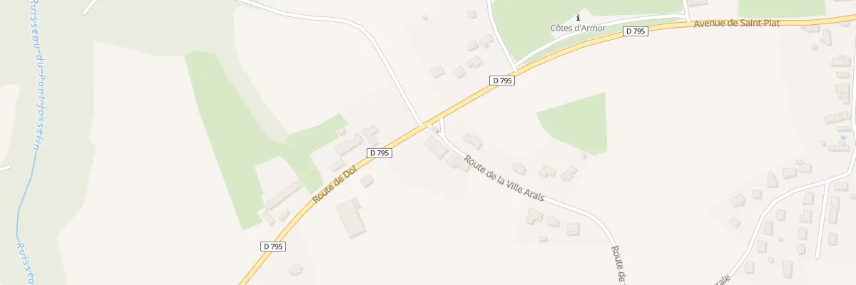 Plan du 30 Route de Normandie à Lanvallay