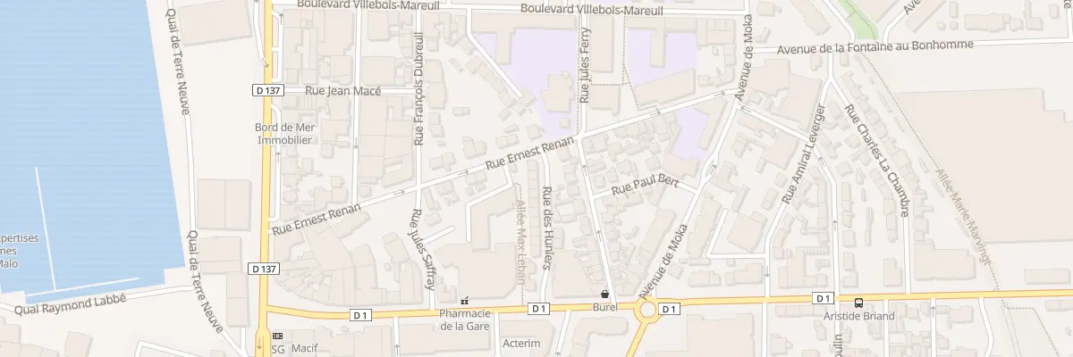 Plan du 4 Rue des Huniers à Saint-Malo