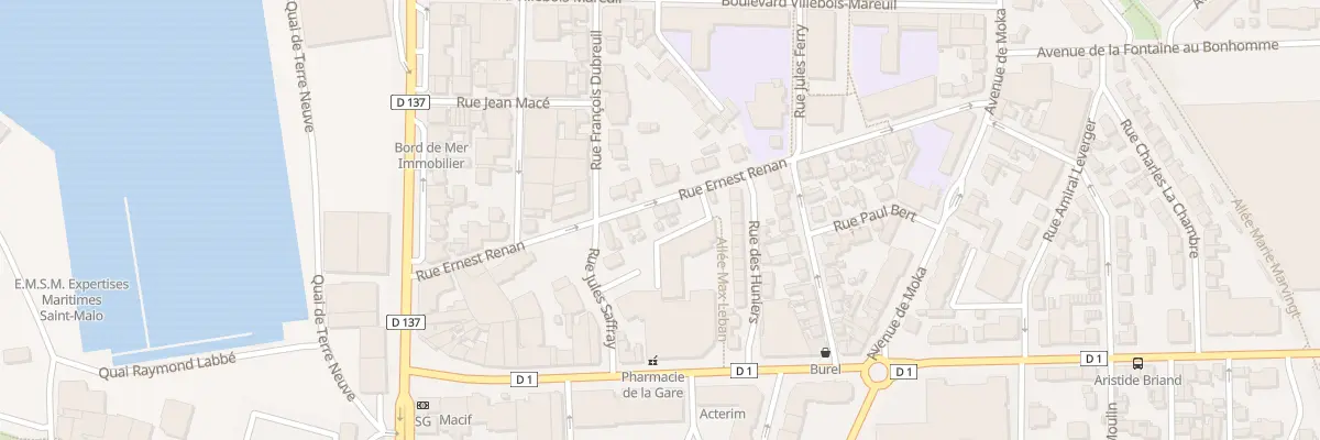 Plan du 20 Rue Ernest Renan à Saint-Malo