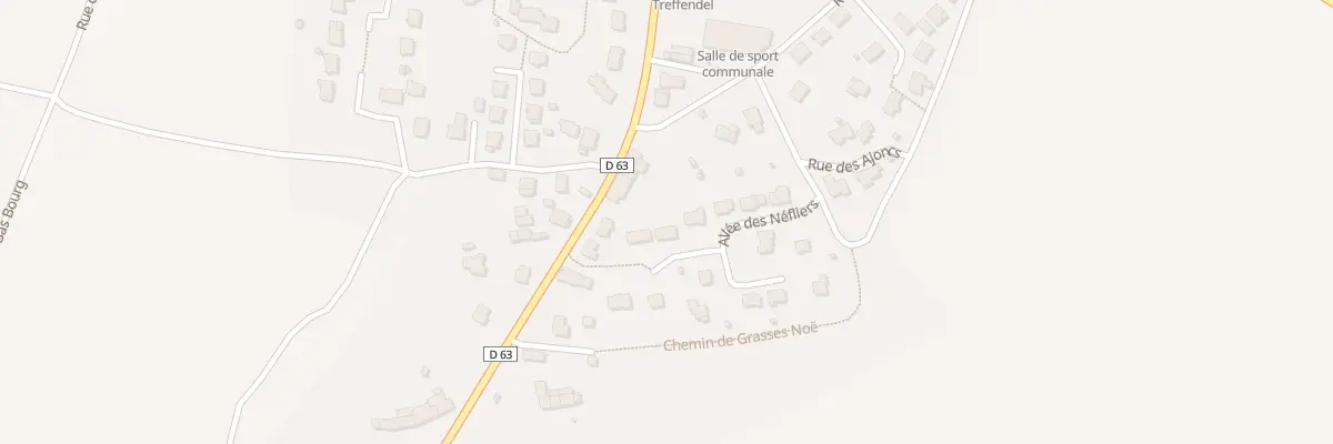 Plan du 10 All des Néfliers à Treffendel