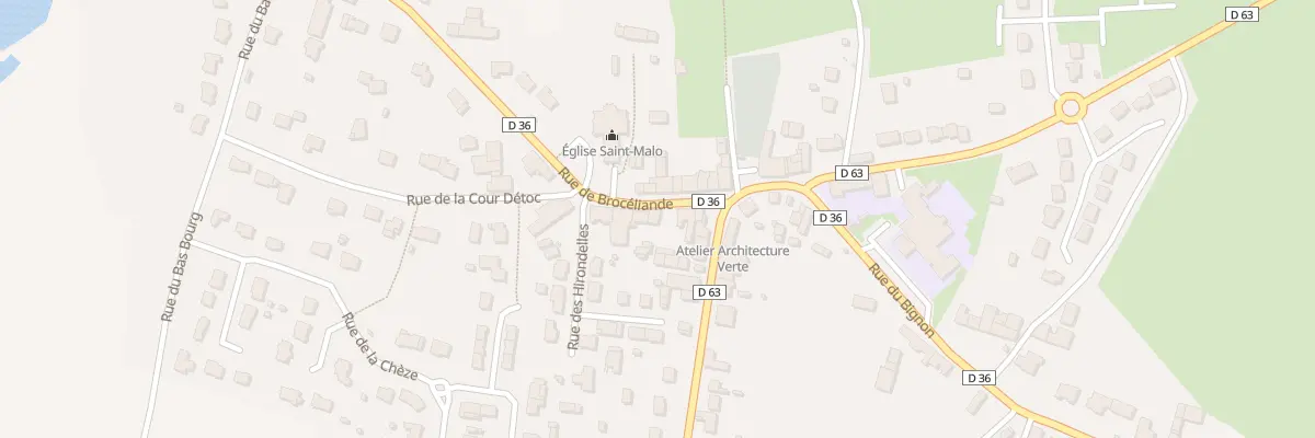 Plan du 7 Rue de Brocéliande à Treffendel
