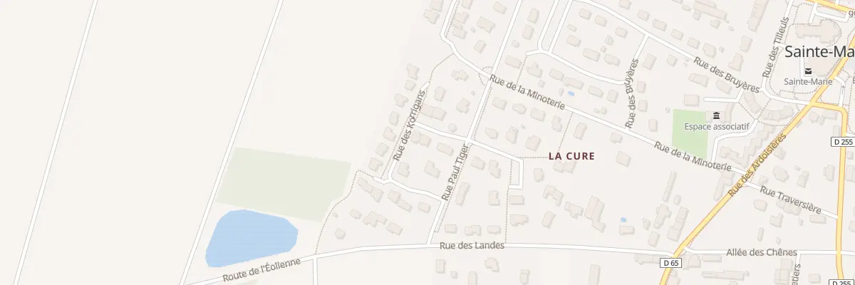 Plan du 1 Rue des Korrigans à Sainte-Marie