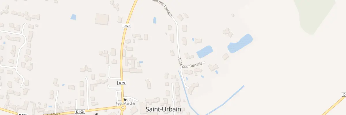 Plan du 6 All des Tamaris à Saint-Urbain