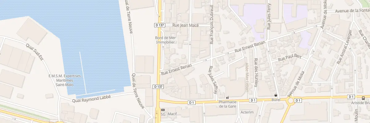 Plan du 9 Rue Ernest Renan à Saint-Malo