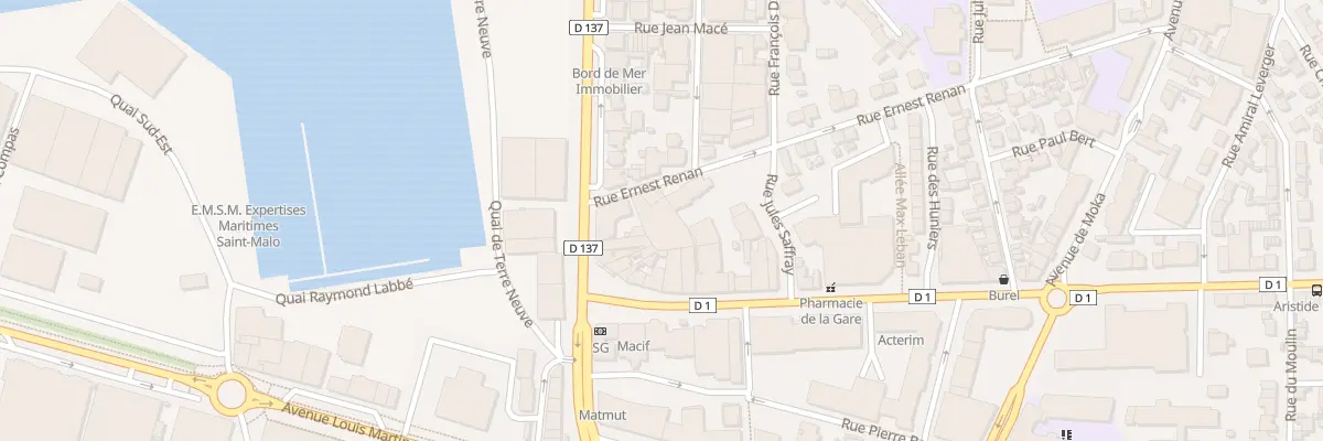 Plan du 4 Rue Ernest Renan à Saint-Malo