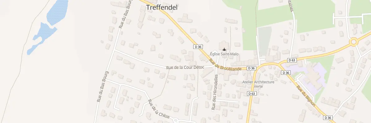 Plan du 4 Rue de la Cour Detoc à Treffendel