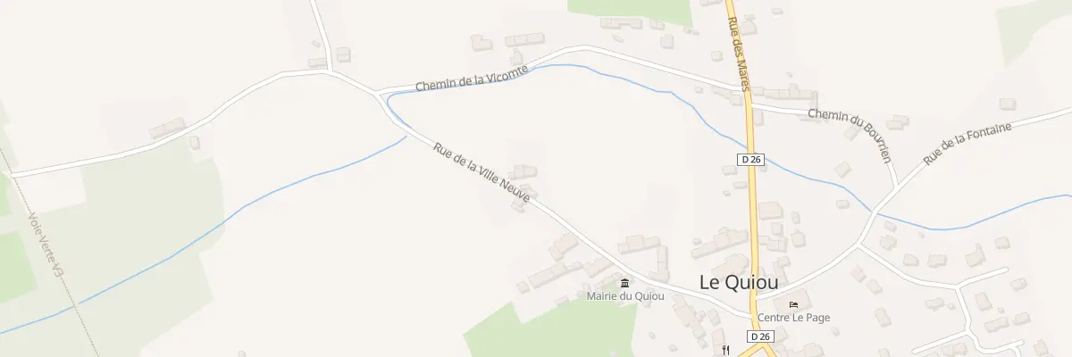 Plan du 16 Rue de la Ville Neuve au Quiou