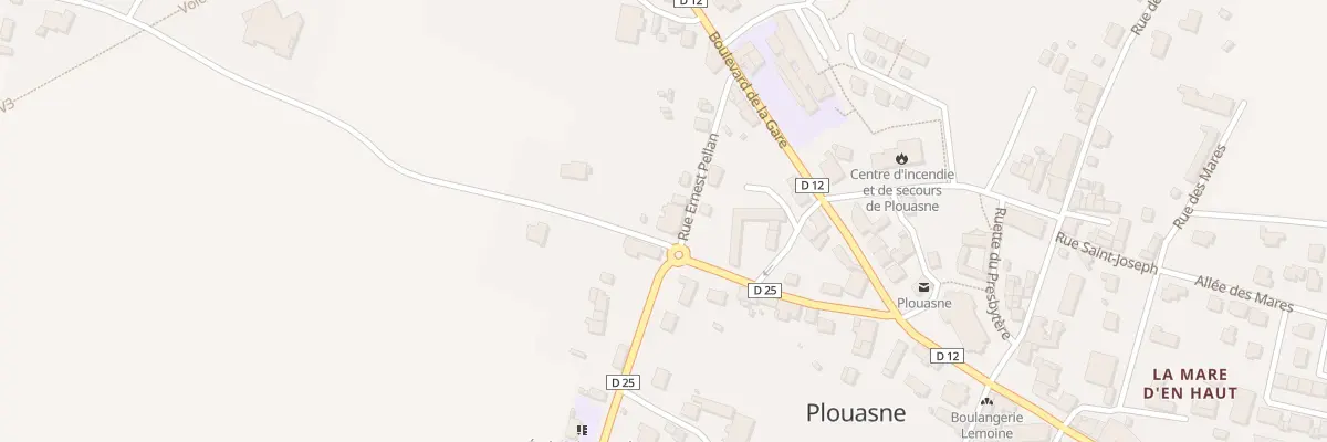 Plan du 8 Rue Ernest Pellan à Plouasne