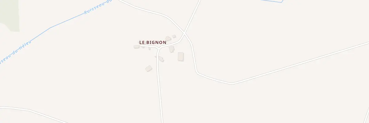 Plan du 1 Le Bignon à Avessac
