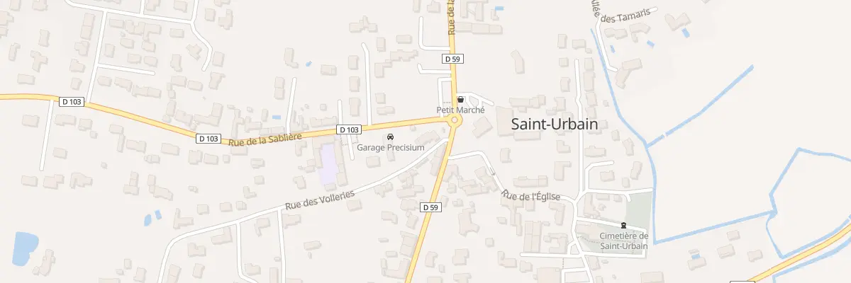 Plan du 2 Rue des Volleries à Saint-Urbain