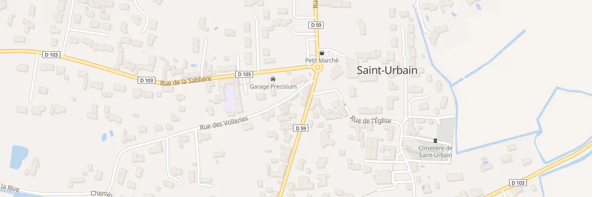 Plan du 3 Rue des Volleries à Saint-Urbain