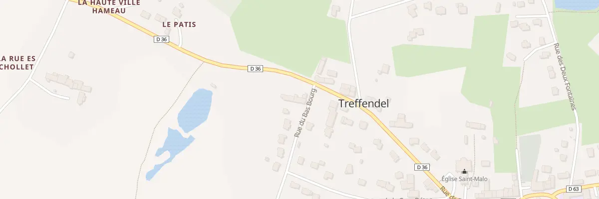 Plan du 2 Rue du Bas Bourg à Treffendel