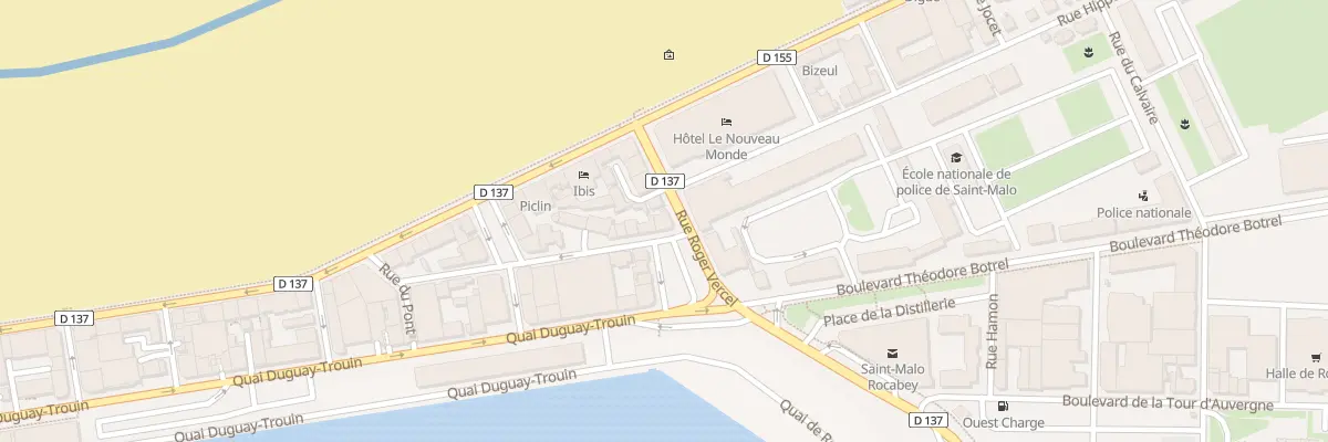 Plan du 12 Rue Roger Vercel à Saint-Malo