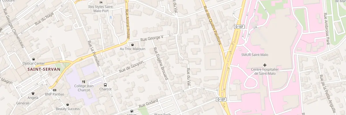 Plan du 30 Rue du Val à Saint-Malo
