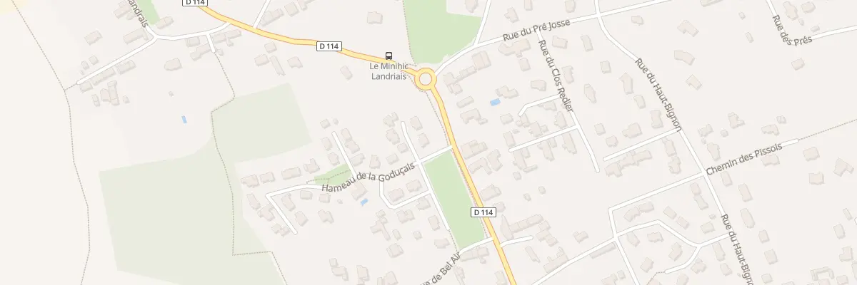 Plan du 1 Ham de la Goducais au Minihic-sur-Rance
