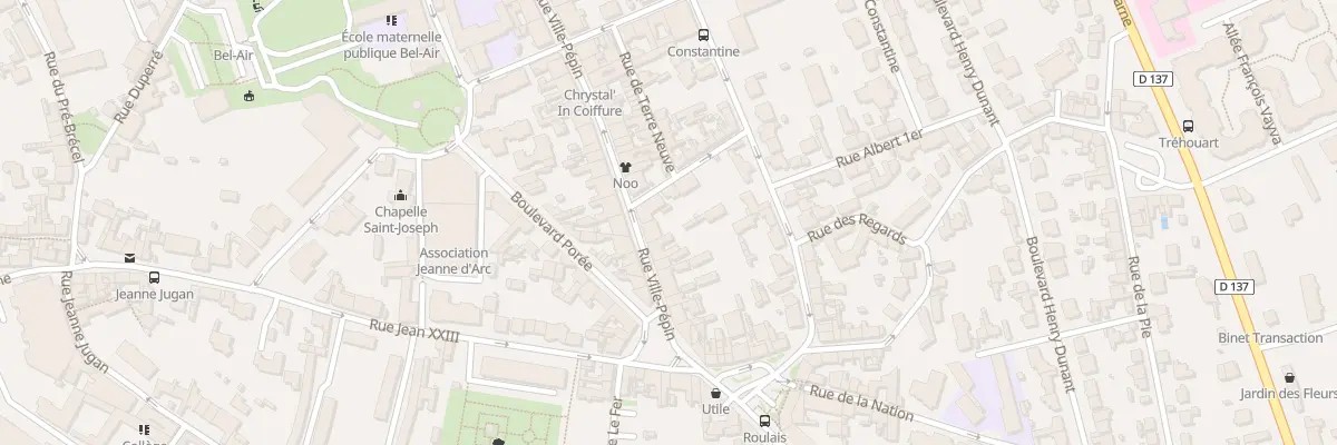 Plan du 55 Rue Ville Pépin à Saint-Malo