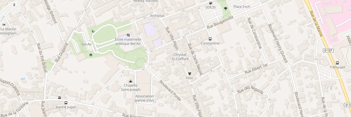 Plan du 50 Rue Ville Pépin à Saint-Malo