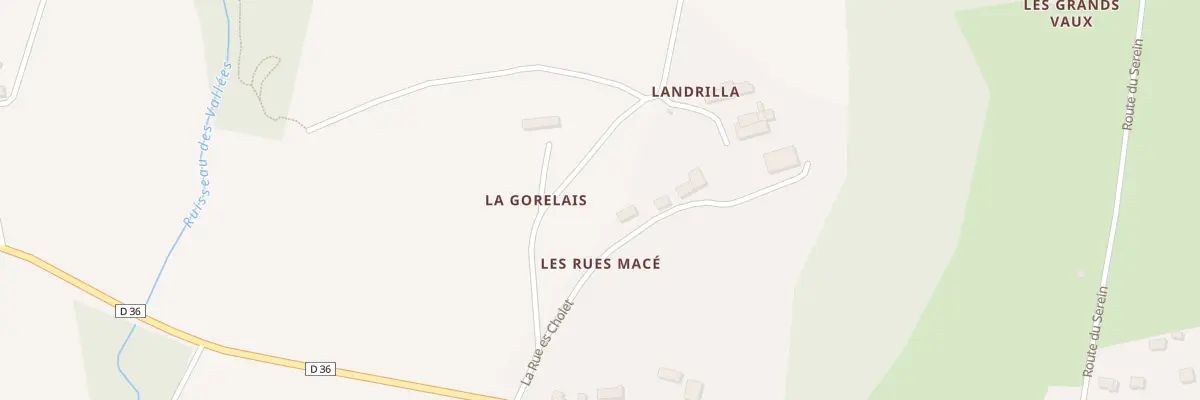 Plan du 5033 Les Rues Maces à Treffendel