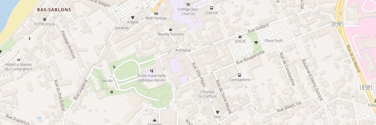 Plan du 34 Rue Ville Pépin à Saint-Malo